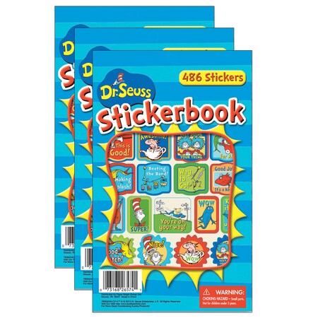Eureka Dr. Seuss Awesome Sticker Book, PK1458 609404